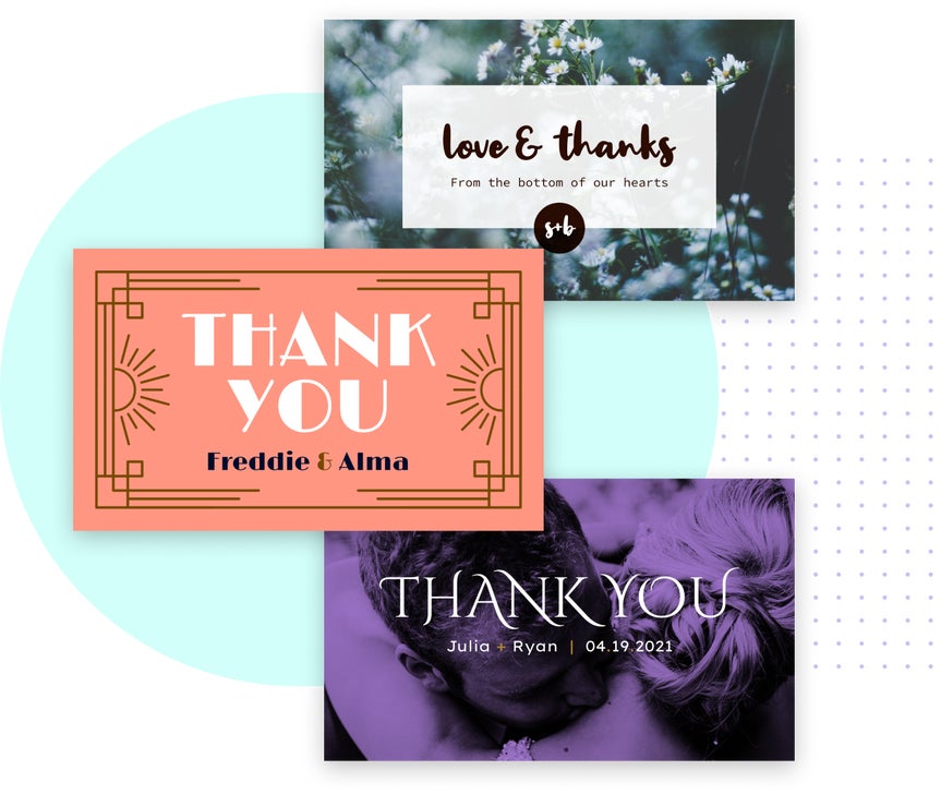 Thank you card templates