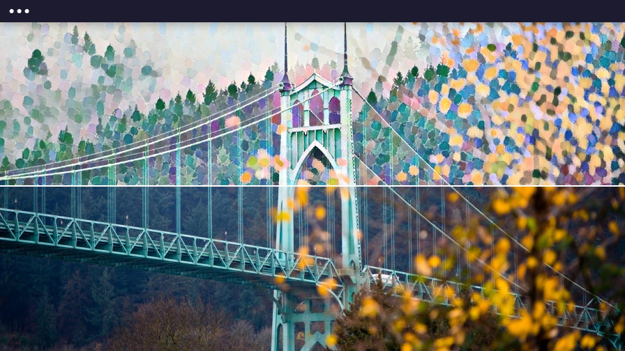 photo of the st johns bridge in portland oregon