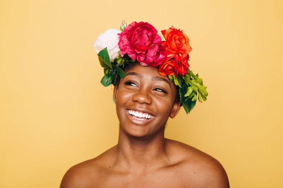 girl with flower crown