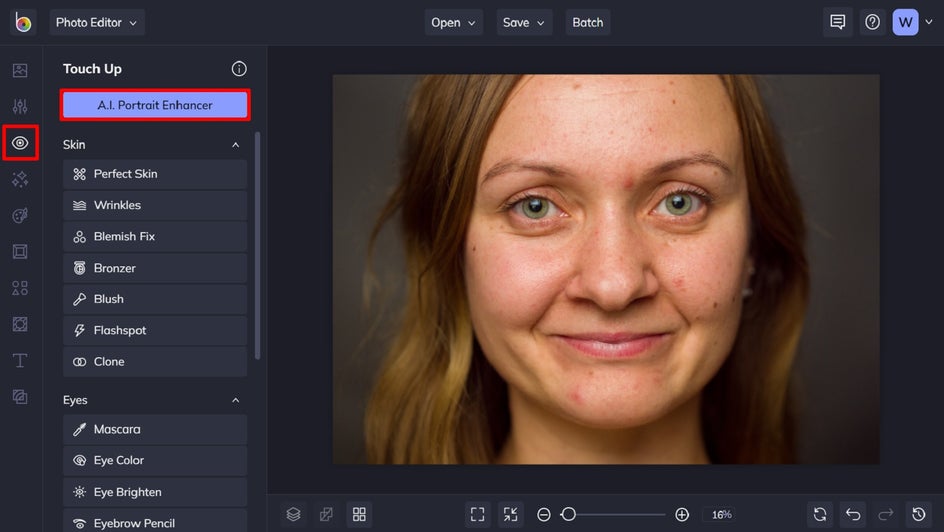 choose a.i. portrait enhancer