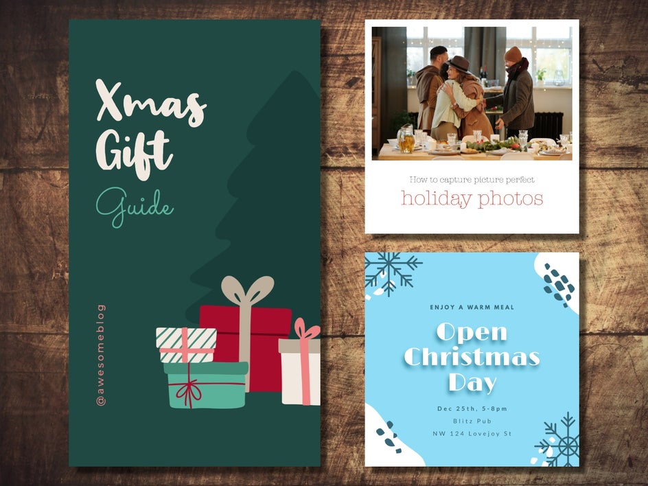 christmas marketing templates