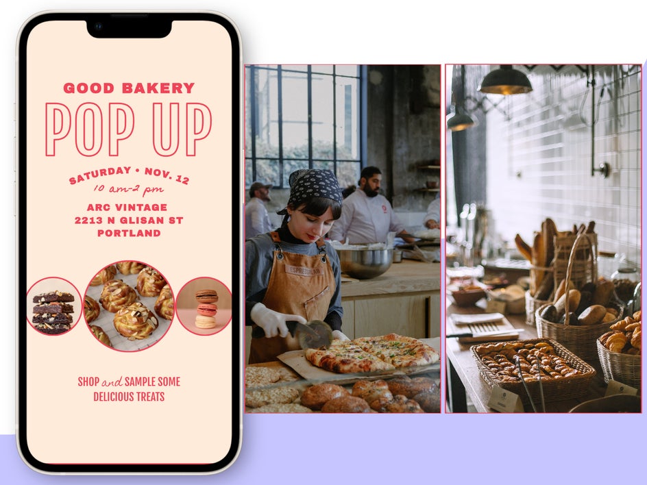 bakery pop up stories