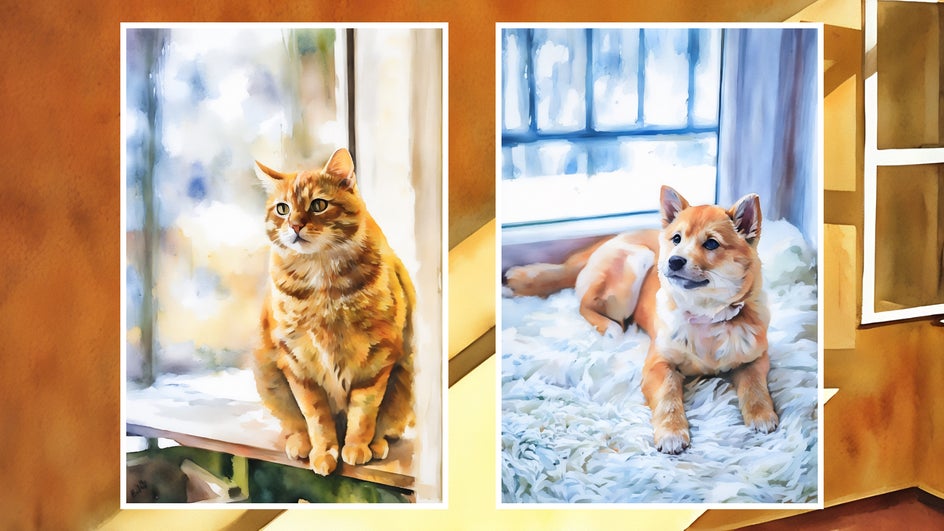 watercolor pet portraits