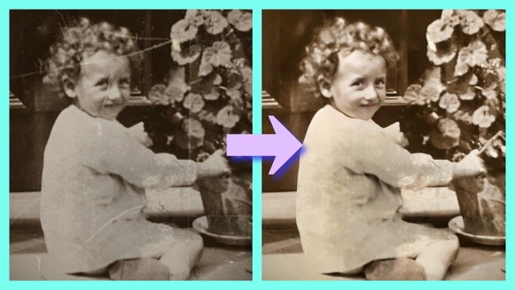 clean old photos with old photo restorer featured