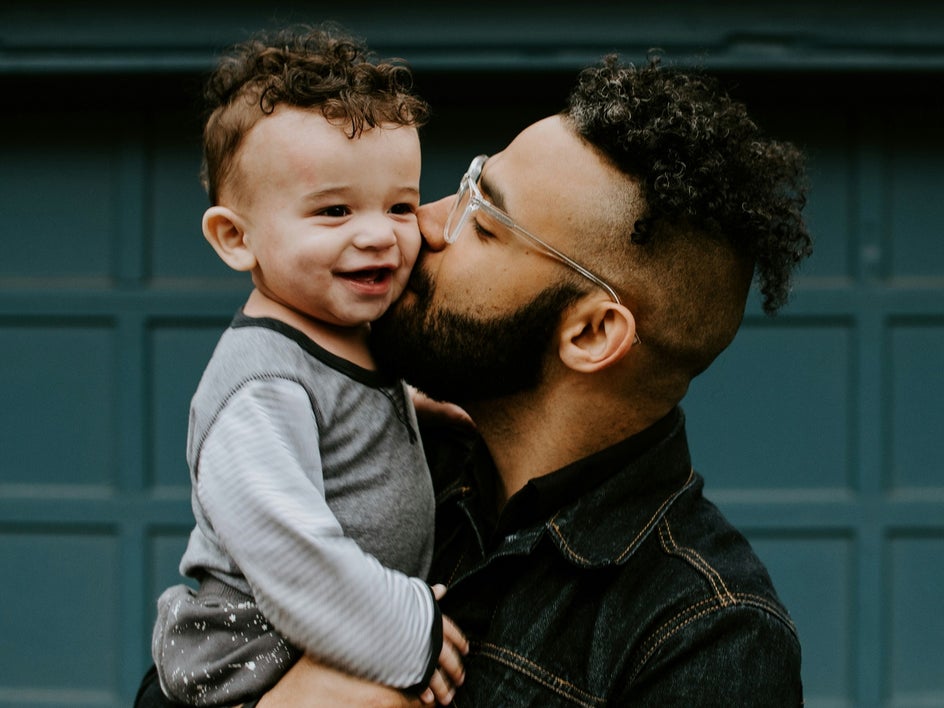 father and son portrait