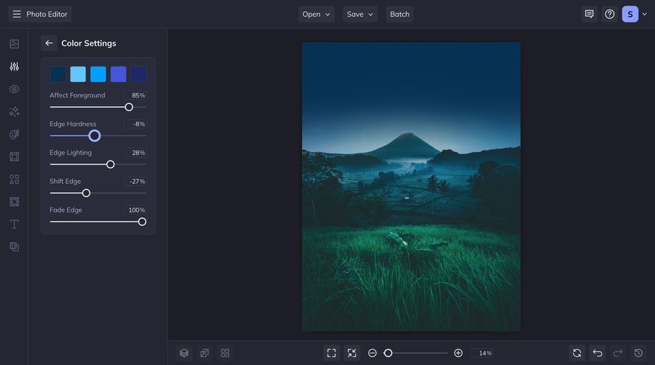 color settings for new matte sky