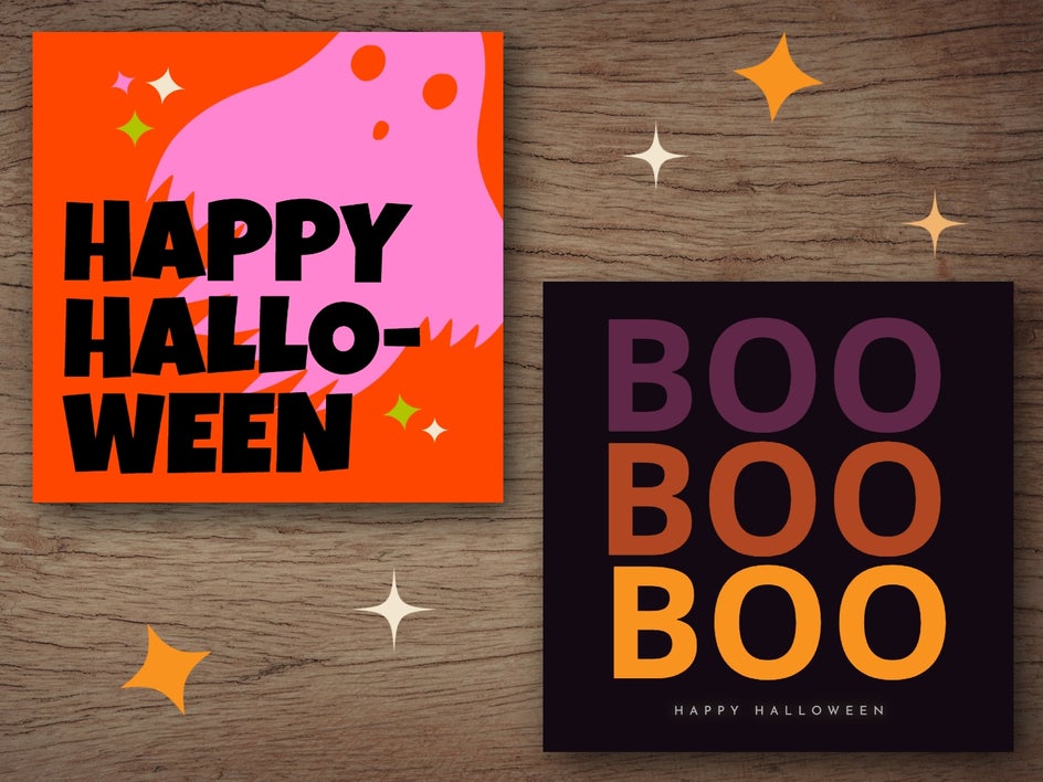 happy halloween social media templates