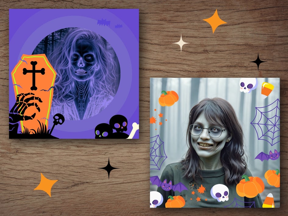 spooky halloween portrait examples