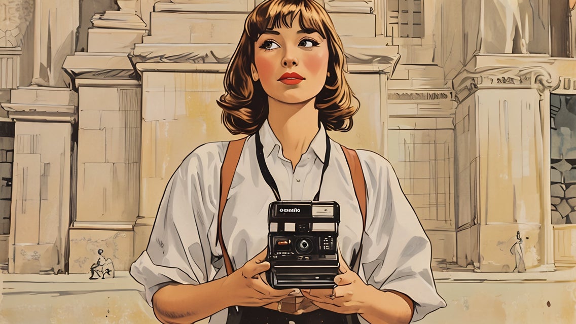 vintage comic maker featured image with comic applied to female portrait