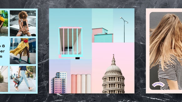 three instagram collage layout examples